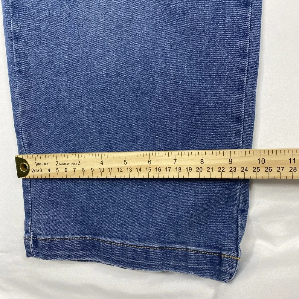 No Boundaries Jeans Size 0, Blue Wide‎ Leg Cargo - Picture 2 of 13